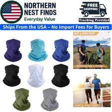 Multicolor Neck Gaiter Bandana: Breathable UV Protection for Men & Women