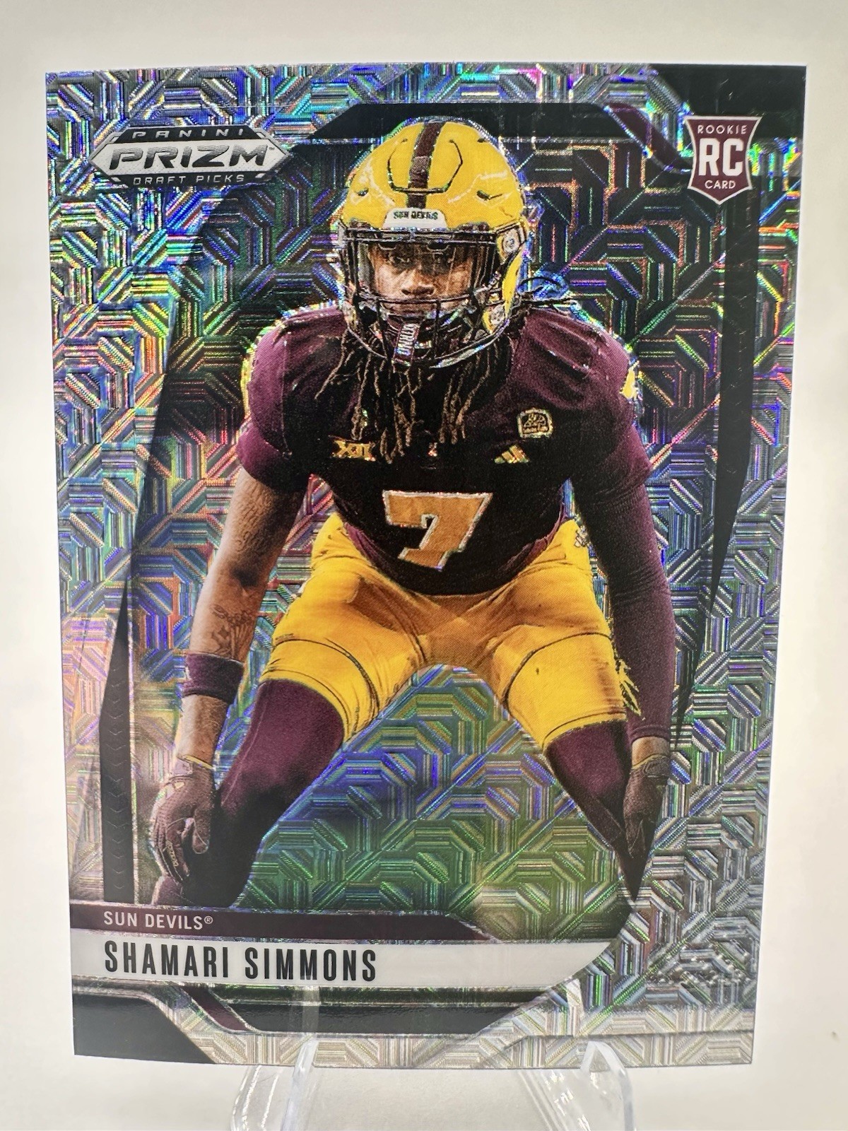 2025 Panini Prizm Draft Picks - Shamari Simmons 6/25 Silver Mojo #11 (RC) NCAA