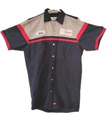 Chevy GMC Buick Red Kap Work Shirt Small Mechanic Technician Uniform