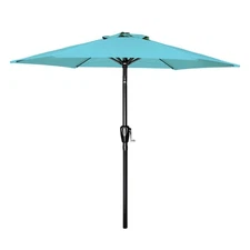 Simple Deluxe 7.5ft Patio Umbrella Outdoor Table Market Yard Umbrella -Turquoise