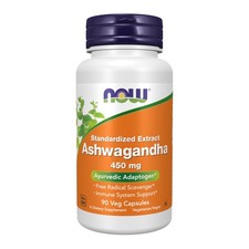 Now Ashwagandha 450Mg 90 Count Ayurvedic Adaptogen Immunity Support Vegan