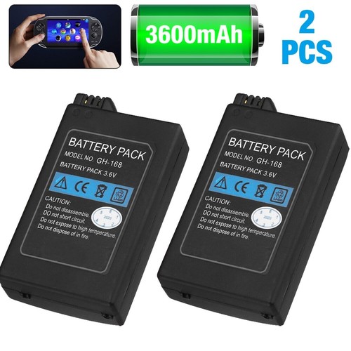 2x 3600mAh Rechargeable Battery for Sony PSP 1000 Fat 3.6V - Picture 2 of 12
