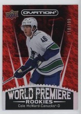 2023-24 Upper Deck Ovation World Premiere Red 118/199 Cole McWard #WP-22 1kx2