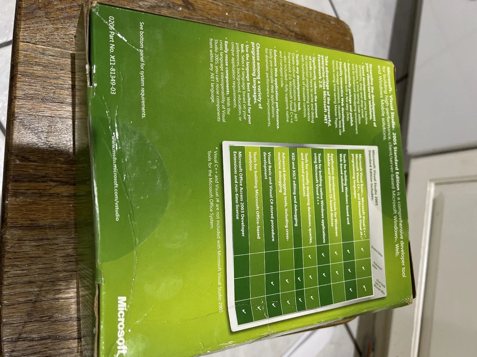 Microsoft Visual Studio 2005 Standard Edition_ Web Developers NEW! - Image 3 of 3