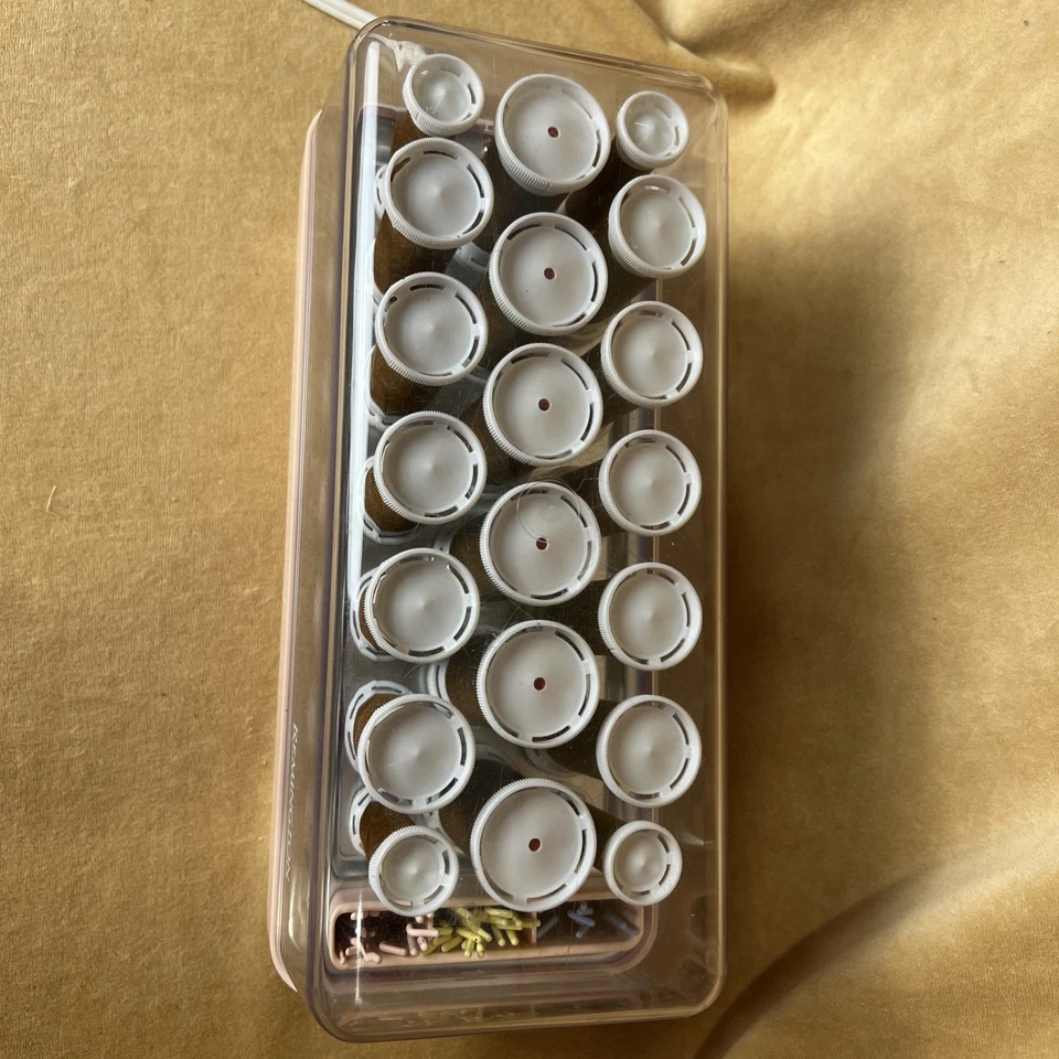 Rizadores de pelo de terciopelo con rodillos calientes flocados Remington modelo KF-20-1 - 20 clips Foto 2 de 4