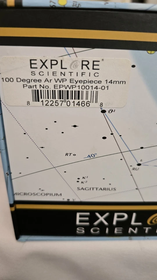Ocular Explore Scientific 100 grados 14 mm TOTALMENTE MULTICAPA ARGÓN PURGADO 2" Foto 4 de 4