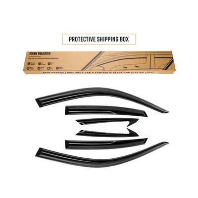 Tape-On Vent Visors for 2022 2023 2024 Honda Civic 4 Door Sedan Black GEARZAAR