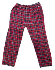 Polo Ralph Lauren Sleepwear Pants Red Plaid Flannel Pajamas Pony Cotton Lounge