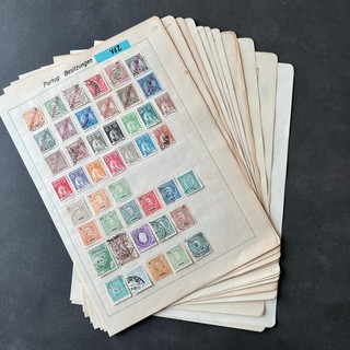 Portugal Kolonien Briefmarken Sammlung 20. Jhd. 12 Seiten y62