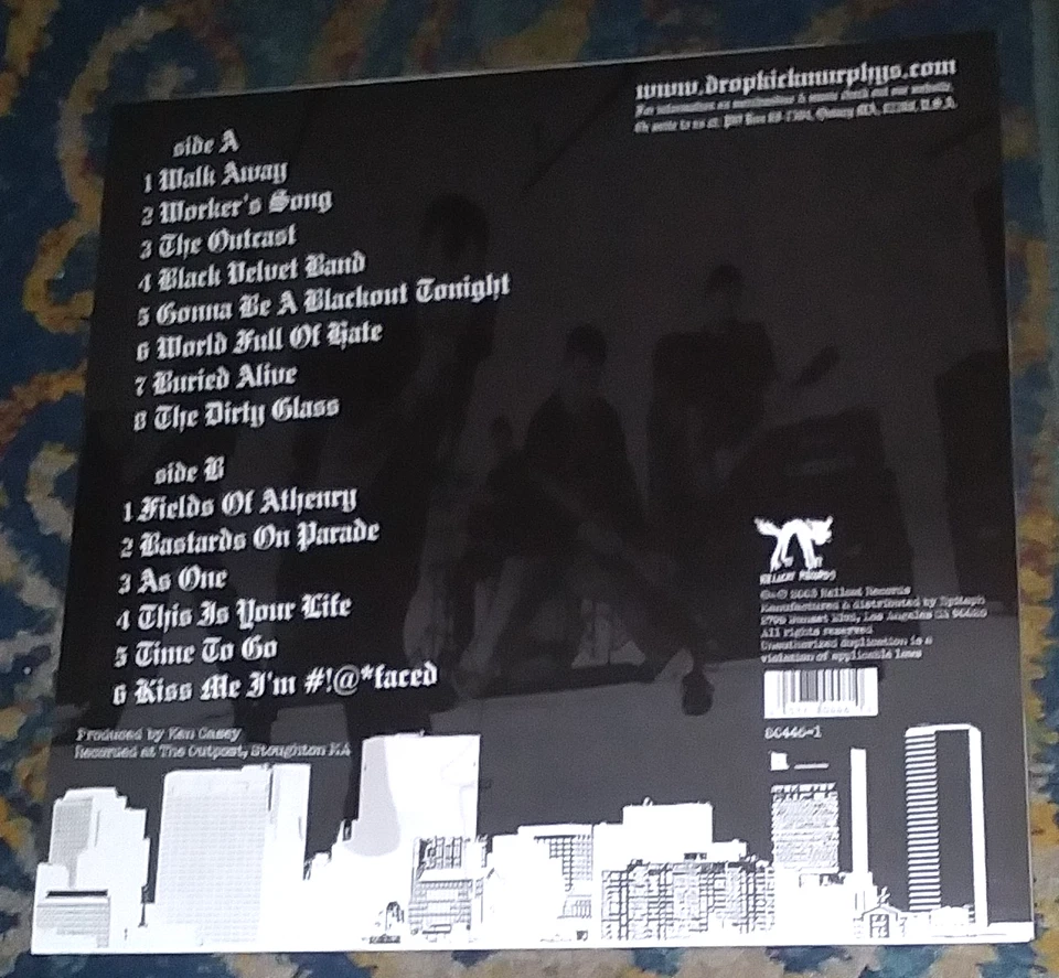 BLACKOUT / DROPKICK MURPHYS 2022 HELLCAT LP 80446-1 LIMITED EDITION Red Vinyl - Image 2 of 4