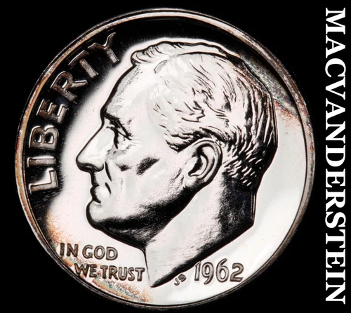 1962 Roosevelt Dime- Silver- Choice Gem Proof Luster No Reserve #i9015
