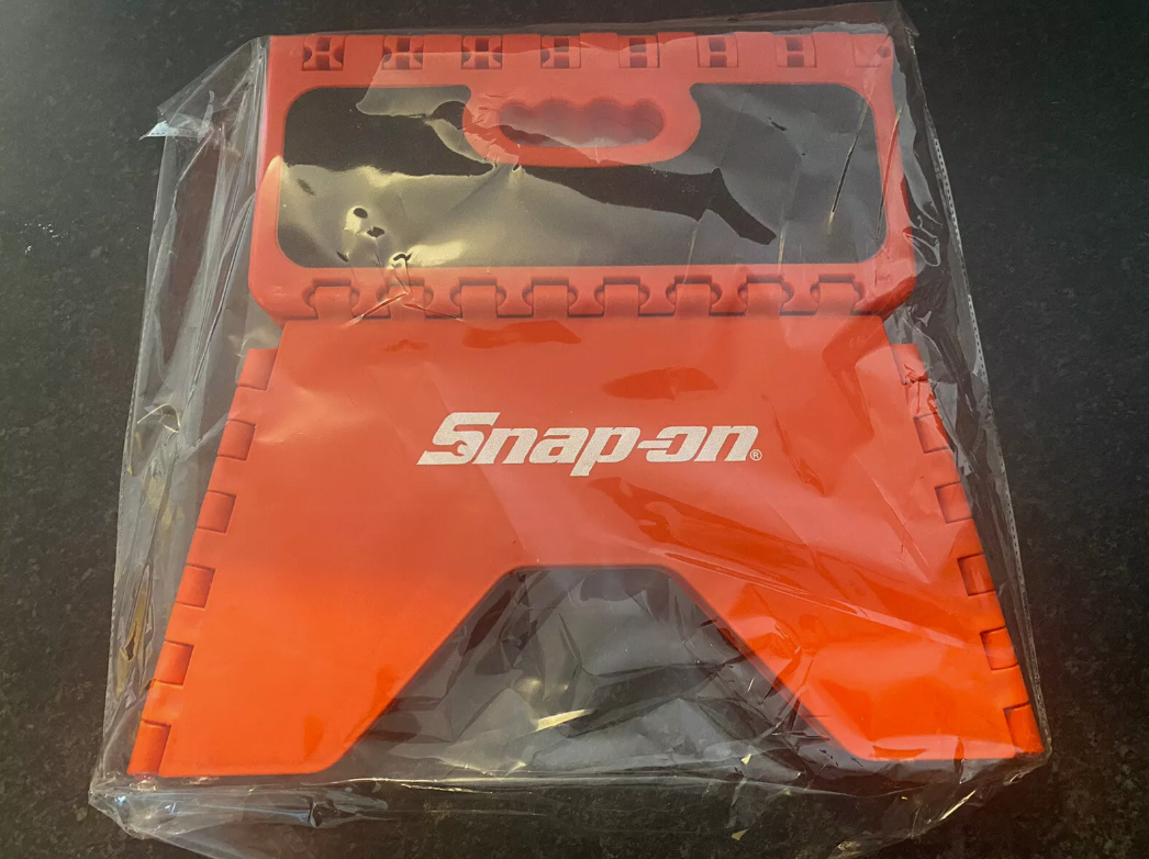 Snap On Tools ORANGE Folding Step Stool for Workshop Garage