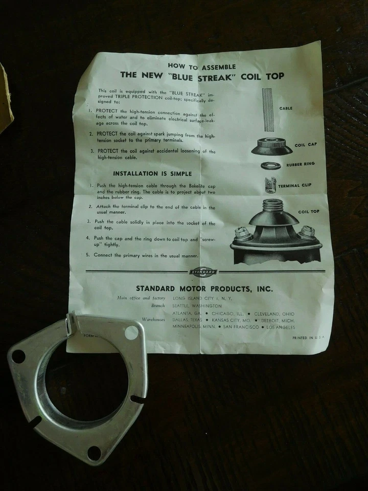 1941 1942 1946 1947 Packard Clipper Standard Blue Streak Coil AL-11SX 550P NORS Foto 4 de 4