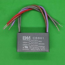 1pc New CBB61 4uF+5uF+5uF 300V/250V AC 5 wire BM Capacitor for Ceiling Fan Motor