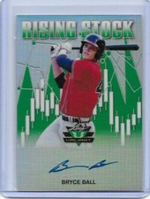 2019 Leaf Valiant BRYCE BALL Rising Stock Green Prismatic RC Auto 62/75 Cubs