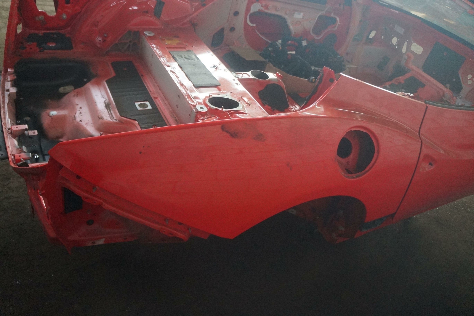 Rear Right Quarter Panel Body Structural Metal Cut Ferrari California 2010