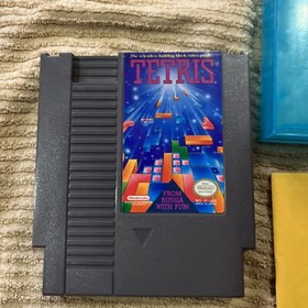 Tetris NES Nintendo Classic Original Puzzle Game With Nintendo Box Case Blue