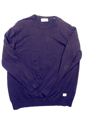 Lindbergh White Sweater Mens L Olive Green Pullover Logo Size Army