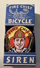 Fire Chief Bicycle Siren Ranger Steel Products New Mint In Original Box