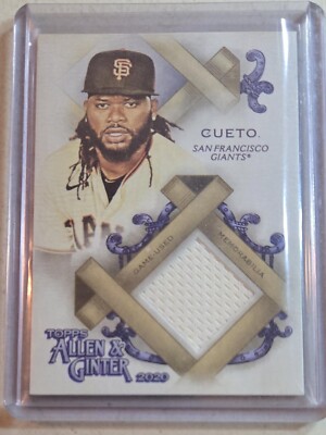 2020 Topps Allen & Ginter's - Full Size Relics A #FSRA-JCU Johnny Cueto (MEM)