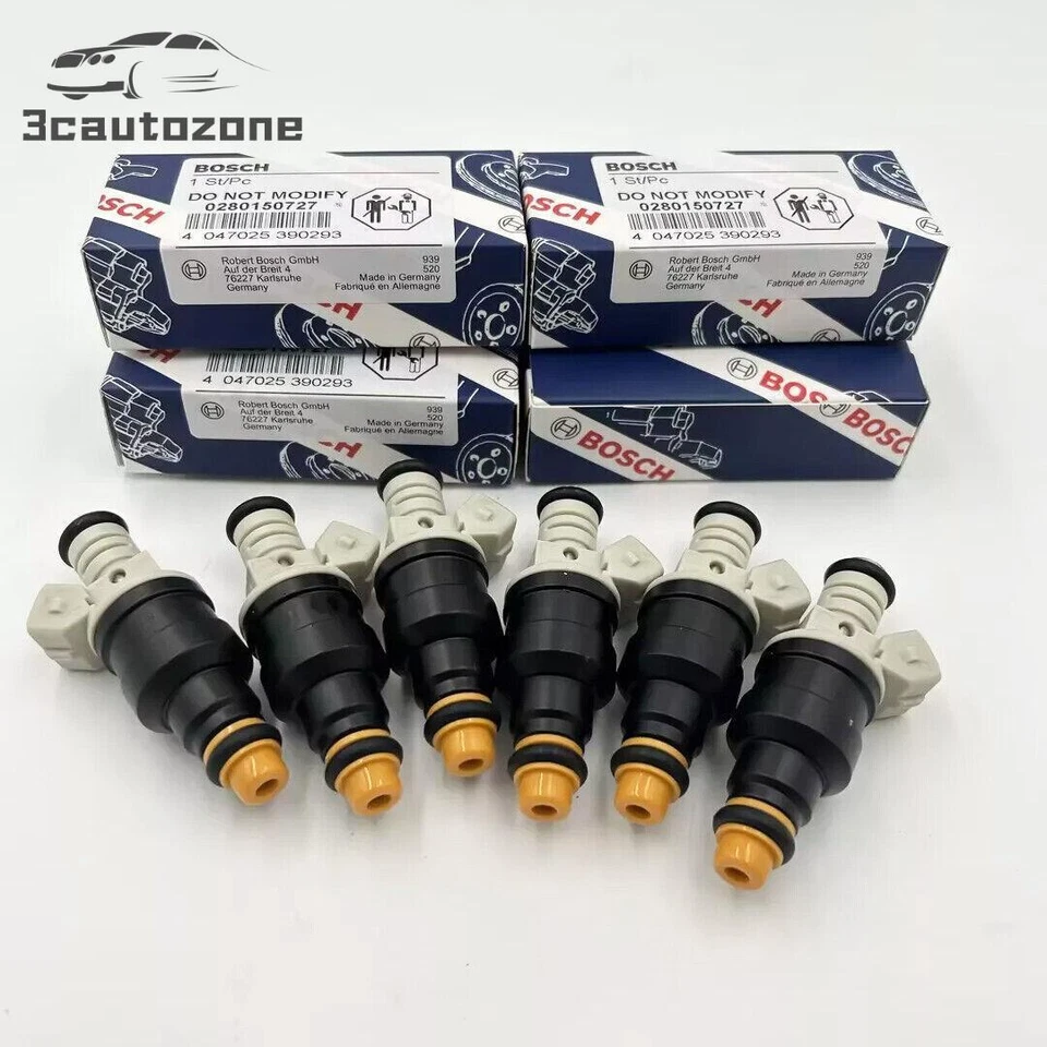 6X Inyectores de combustible nuevos 0280150727 para Bosch Ranger 1986-1989 2,9 L V6 Foto 2 de 4