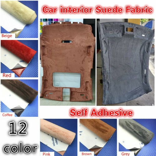 Self Adhesive Faux Suede Fabric Wrap Film Sticker Stretch for Car Interior Decor - Picture 7 of 34