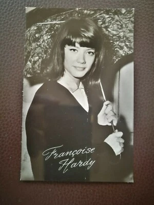 CP Françoise HARDY, véritable photo originale 9,1x14,2 cm - Photo 1/2