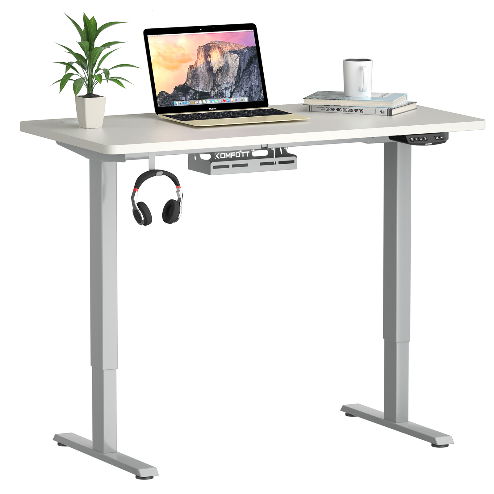 Costway Electric Standing Desk Sit to Stand Height Adjustable Table