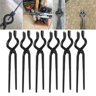V-Bit Tongs Knife Making Tongs Set Blacksmith Bladesmith Anvil Vise Forge Tool