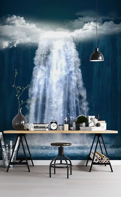 3D Cloud Waterfall ZHUA7709 Wallpaper Wall Murals Removable Self-adhesive Zoe