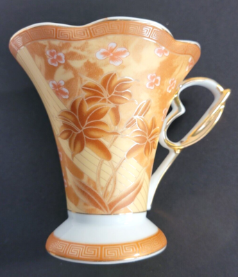Yamasen Gold Collection Cup & Saucers (5) Japan Fine Porcelain