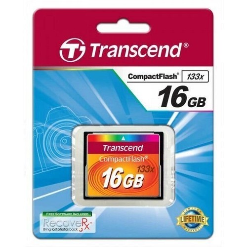Transcend Compact Flash 16GB 133x 16 GB CF Memory Card Canon Rebel EOS