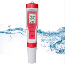 4 in 1 Digital LCD PH/EC/TDS/TEMP Water Quality Tester Meter Pen Monitor 