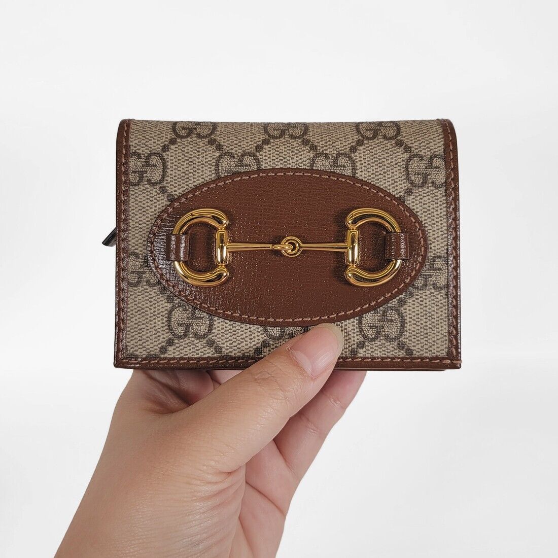 折りたたみ財布 GUCCI HORSEBIT 1955 WALLET New Authentic Gucci Horsebit 1955 Card Case Wallet | eBay