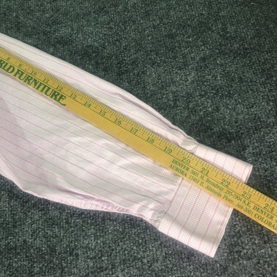 Camisa de vestir Nicole Miller para hombre manga larga 16 34/35 multicolor Foto 4 de 4