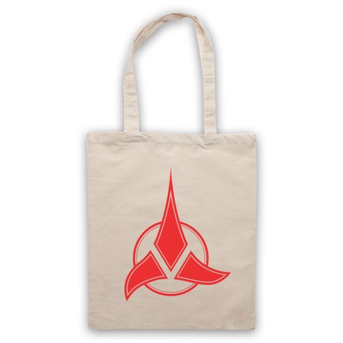 Klingon Symbol Warrior Trekkie Star Retro Sci Fi Fan Tote Bag Life Shopper - Picture 10 of 14