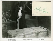 Bela Lugosi - Signed Page w/ Vintage Original 