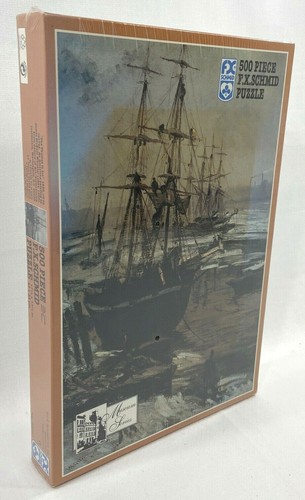 FX Schmid Jigsaw 500 piece Puzzle Museum Series "The Thames In Ice" 1860 - Picture 3 of 5