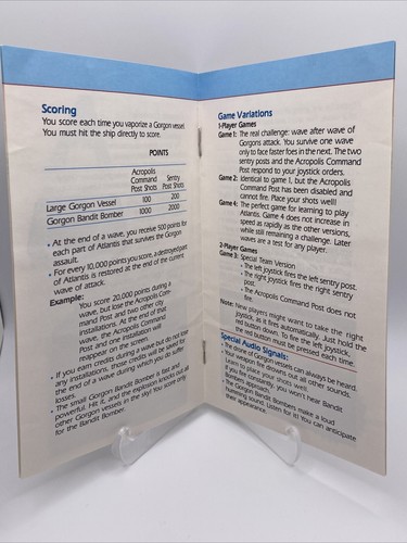 RARE! DEFEND ATLANTIS 1982 Contest Entry Form + Cart + Manual + Insert, No Box - Picture 10 of 14