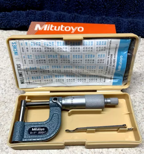 Machinist Tools: Mitutoyo 0-1" Tube Micrometer (NOS) 115-314