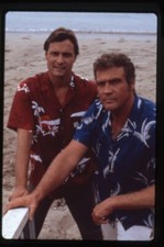 Fall Guy Lee Majors Douglas Barr Beach Pose Original 35mm Transparency Stamped