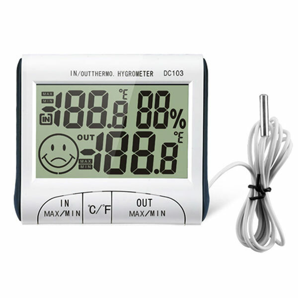 Digital LCD Portable Indoor Outdoor Thermometer Hygrometer DC103 Easy