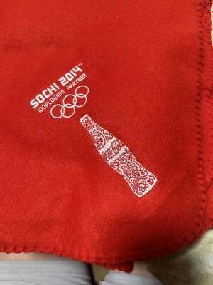SOCHI 2014 OLYMPIC COLLECTOR'S EDITION THROW BLANKET  / COVER UP #FB-1000 NEW!