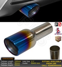 UNIVERSAL STAINLESS STEEL BURN TIP EXHAUST TAILPIPE 5189XJ-DAI