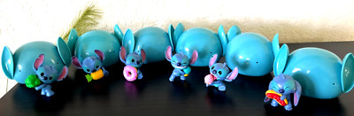 Disney Stitch FEED ME SET of  Mini Figure Broccoli Donut Pineapple Hot Dog+ NEW