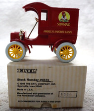 Ertl 1905 Ford Delivery Car Bank Sun-Maid Raisin Made in USA 9575 in Box