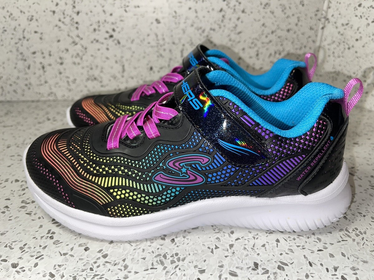 Girl's Skechers Jumpsters Athletic Shoes 302433L/BKMT Size