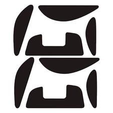 2 Set Black Tiger Game Gaming Mouse Feet For Logitech G700/G700S Mouse