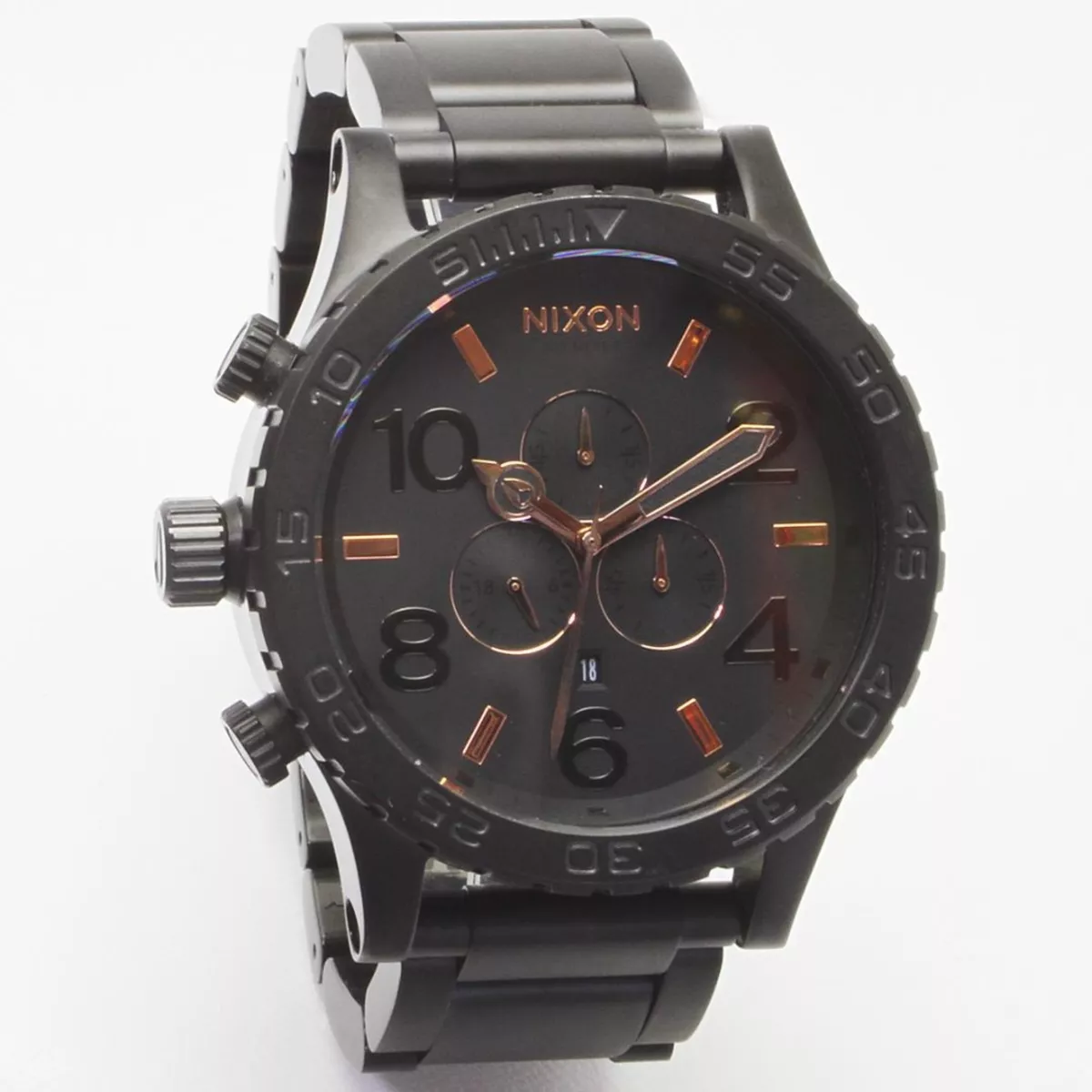 NIXON 51-30 Chrono Black Rose Gold Wrist watch