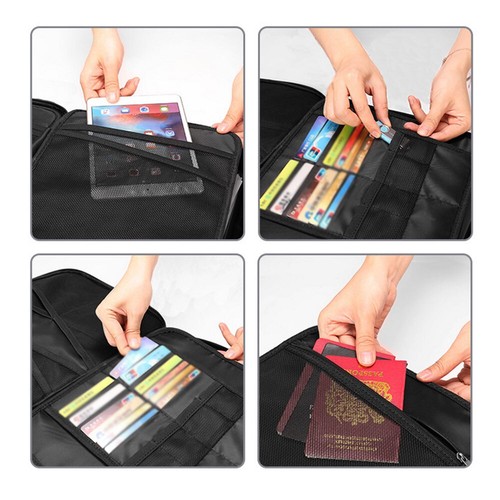Waterproof Fireproof Safe Box Document Bag Organizer Cash Money File Storage Box - Picture 4 of 12